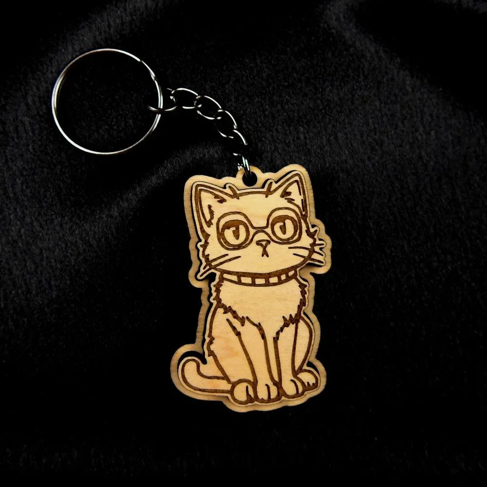 Adorable cat keychain